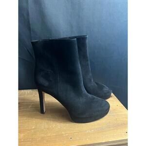 VERONICA BEARD DALI BLACK SUEDE BOOTIES US 9M EUR 39.5 PLATFORM NEW NO BOX $550